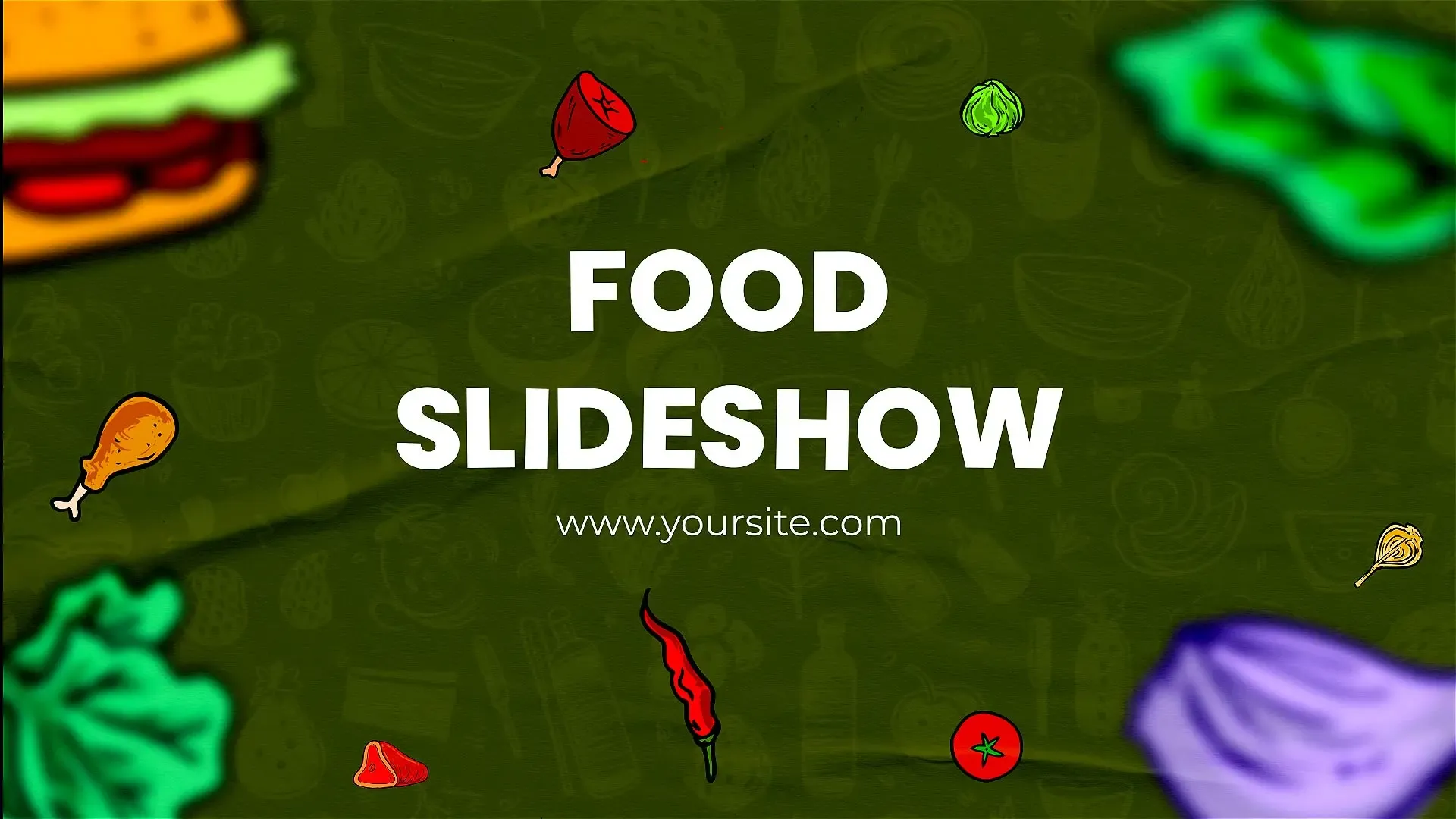 Vibrant Food Promotion Slideshow
